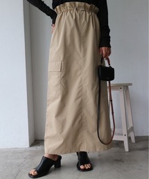 TRUNC | Drawstring Cargo Skirt(スカート)