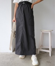 TRUNC | Drawstring Cargo Skirt(スカート)