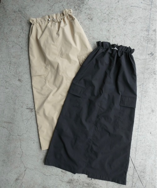 TRUNC（トランクエイティーエイト）の「Drawstring Cargo Skirt（スカート・レディース・ベージュ/ブラック・FREE）」の20枚目の写真