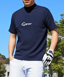 GIORNO SEVEN（ジョルノセブン）の「接触冷感 ゴルフ 半袖 ロゴ モックネックシャツ ゴルフウェア メンズ（Tシャツ/カットソー）」