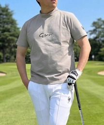 GIORNO SEVEN（ジョルノセブン）の「接触冷感 ゴルフ 半袖 ロゴ モックネックシャツ ゴルフウェア メンズ（Tシャツ/カットソー）」