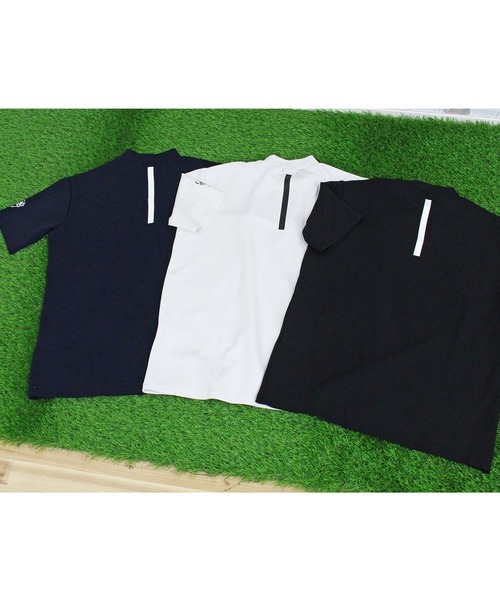 GIORNO SEVEN(ジョルノセブン)の「接触冷感 ゴルフ 半袖 ロゴ モックネックシャツ ゴルフウェア メンズ(Tシャツ/カットソー・メンズ・ホワイト/ネイビー/ブラック/ターコイズブルー/カーキ/チャコールグレー/ライトグレー・M/L/XL/XXL/3XL)」の10枚目の写真
