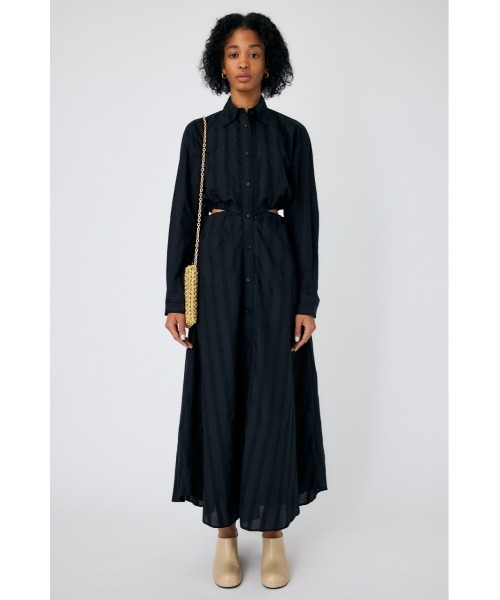 【セール】GATHER WAIST STRIPED ドレス（ワンピース）｜MOUSSY（マウジー）