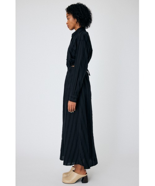 【セール】GATHER WAIST STRIPED ドレス（ワンピース）｜MOUSSY（マウジー）