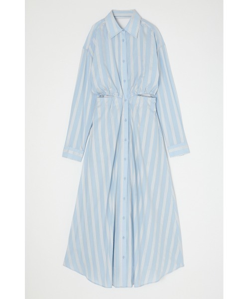 【セール】GATHER WAIST STRIPED ドレス（ワンピース）｜MOUSSY（マウジー）