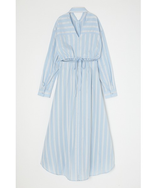 【セール】GATHER WAIST STRIPED ドレス（ワンピース）｜MOUSSY（マウジー）