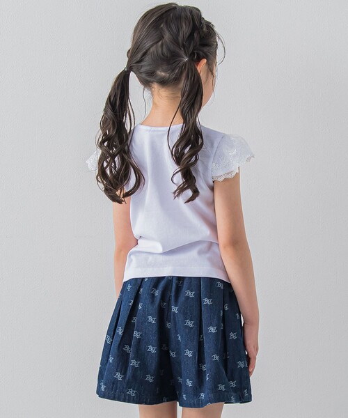 BeBe（ベベ）の「パリジェンヌプリントTシャツ(100~150cm)（Tシャツ/カットソー・キッズ・ブラック/ホワイト・150/140/110/100/130/120）」の22枚目の写真