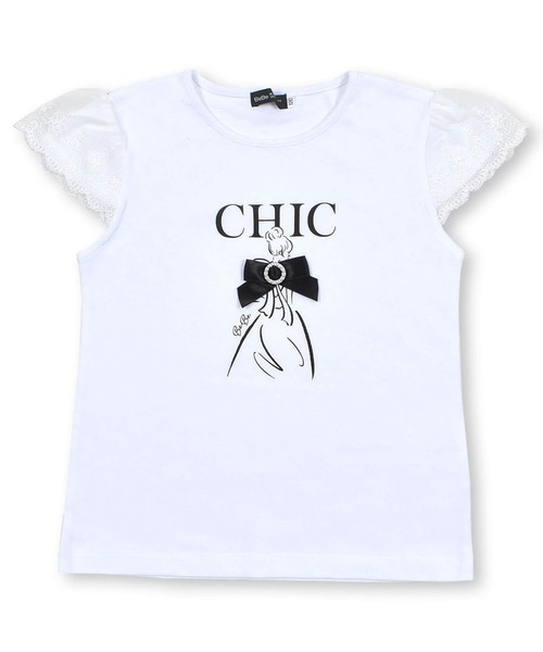 BeBe（ベベ）の「パリジェンヌプリントTシャツ(100~150cm)（Tシャツ/カットソー・キッズ・ブラック/ホワイト・150/140/110/100/130/120）」の16枚目の写真