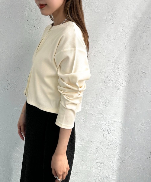 セール】2WAYジップショートリブカットカーディガン【ZOZOTOWN