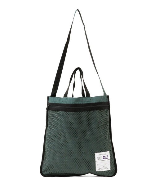 THE NORTH FACE PURPLE LABEL（ザ ノースフェイス パープルレーベル）の「THE NORTH FACE PURPLE LABEL / Field Utility Tote▲（ショルダーバッグ・メンズ・ライトベージュ/ブラック/グリーン・ONE SIZE）」の3枚目の写真