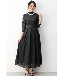 セール】【オケージョンドレス/結婚式】Cape layerd bare dress