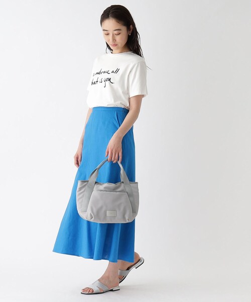 OPAQUE.CLIP（オペークドットクリップ）の「◆ポリエステルミドルサイズトートバッグ【2WAY】（トートバッグ・レディース・ブラック/ベージュ/ライトグレー・00）」の10枚目の写真