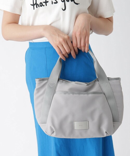 OPAQUE.CLIP（オペークドットクリップ）の「◆ポリエステルミドルサイズトートバッグ【2WAY】（トートバッグ・レディース・ブラック/ベージュ/ライトグレー・00）」の14枚目の写真