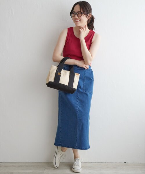 LBC(エルビーシー)の「コットンUSA針抜きタンクトップ 23(タンクトップ・レディース・ブラック/レッド/ホワイト/ベージュ/グリーン系その他・M/L)」の12枚目の写真