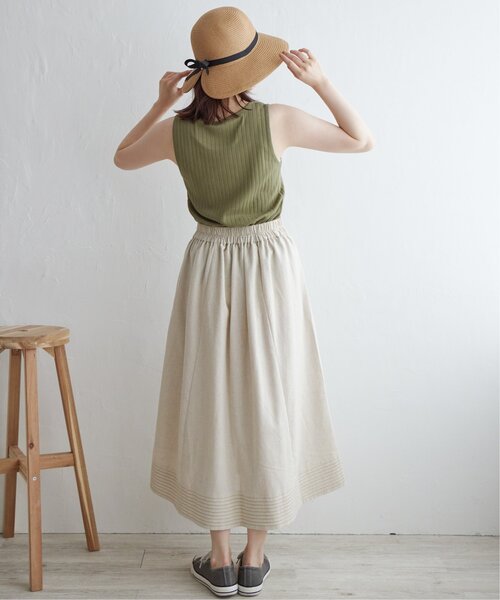 LBC(エルビーシー)の「コットンUSA針抜きタンクトップ 23(タンクトップ・レディース・ブラック/レッド/ホワイト/ベージュ/グリーン系その他・M/L)」の14枚目の写真