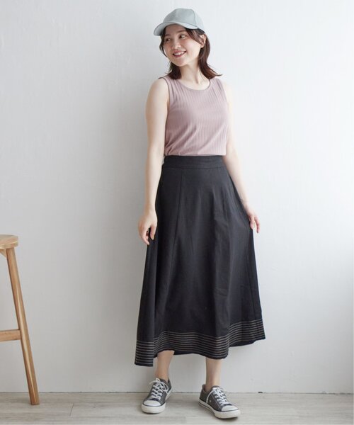 LBC(エルビーシー)の「コットンUSA針抜きタンクトップ 23(タンクトップ・レディース・ブラック/レッド/ホワイト/ベージュ/グリーン系その他・M/L)」の15枚目の写真