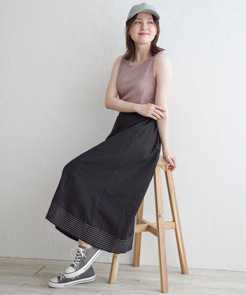 LBC(エルビーシー)の「コットンUSA針抜きタンクトップ 23(タンクトップ・レディース・ブラック/レッド/ホワイト/ベージュ/グリーン系その他・M/L)」の16枚目の写真