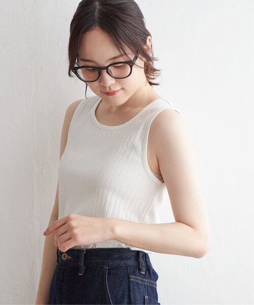 LBC(エルビーシー)の「コットンUSA針抜きタンクトップ 23(タンクトップ・レディース・ブラック/レッド/ホワイト/ベージュ/グリーン系その他・M/L)」の18枚目の写真