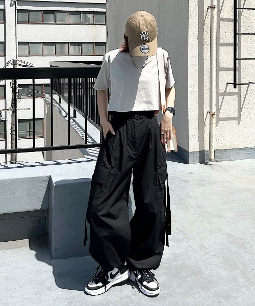 PAGEBOY（ページボーイ）の「ハイウエストベルトカーゴパンツ（カーゴパンツ・レディース・ブラック/カーキ/ホワイト系その他4・FREE）」の13枚目の写真