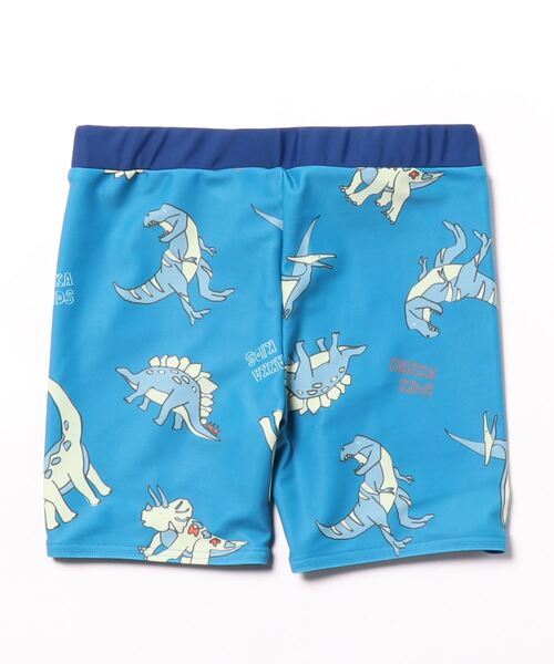 HAKKA KIDS（ハッカキッズ）の「[水着･スイム]トーンオントーンダイナソープリントパンツ（水着・キッズ・チャコール/ブルー・S/M）」の3枚目の写真
