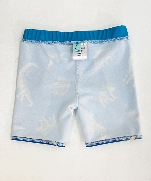 HAKKA KIDS（ハッカキッズ）の「[水着･スイム]トーンオントーンダイナソープリントパンツ（水着・キッズ・チャコール/ブルー・S/M）」の5枚目の写真