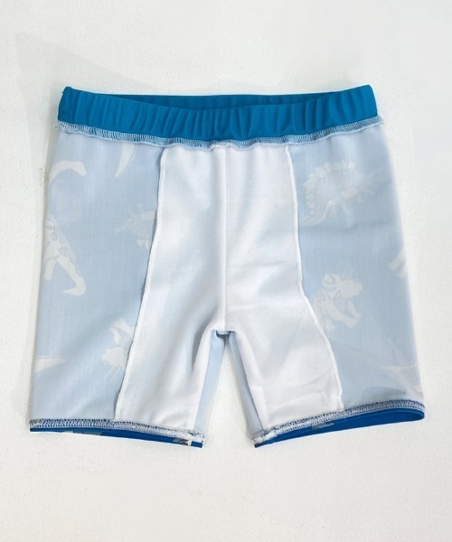 HAKKA KIDS（ハッカキッズ）の「[水着･スイム]トーンオントーンダイナソープリントパンツ（水着・キッズ・チャコール/ブルー・S/M）」の4枚目の写真