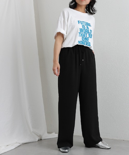 COLONY 2139（コロニートゥーワンスリーナイン）の「ソフトリネンライクワイドパンツ（その他パンツ・レディース・ベージュ/ブラック/オレンジ/ネイビー・SMALL/MEDIUM）」の22枚目の写真