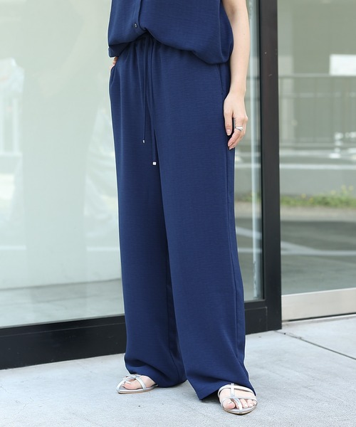 COLONY 2139（コロニートゥーワンスリーナイン）の「ソフトリネンライクワイドパンツ（その他パンツ・レディース・ベージュ/ブラック/オレンジ/ネイビー・SMALL/MEDIUM）」の8枚目の写真