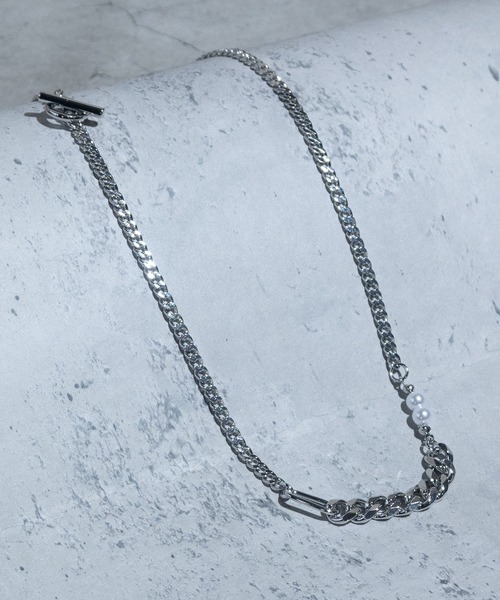 JOHN'S CLOSET（ジョンズクローゼット）の「【40】デザインチェーン/パールネックレス（ネックレス・メンズ・A/D/B/E/C・FREE）」の2枚目の写真