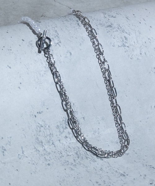 JOHN'S CLOSET（ジョンズクローゼット）の「【40】デザインチェーン/パールネックレス（ネックレス・メンズ・A/D/B/E/C・FREE）」の6枚目の写真