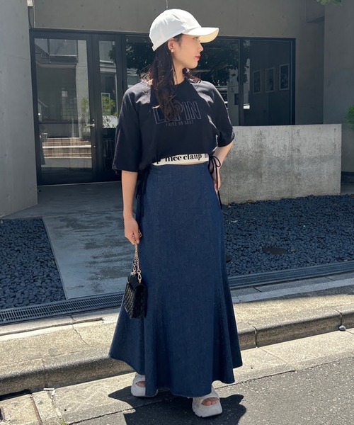 one after another NICE CLAUP（ワンアフターアナザーナイスクラップ）の「ワンポイント刺繍キャップ（キャップ・レディース・ホワイト/ネイビー/ラベンダー・FREE）」の10枚目の写真