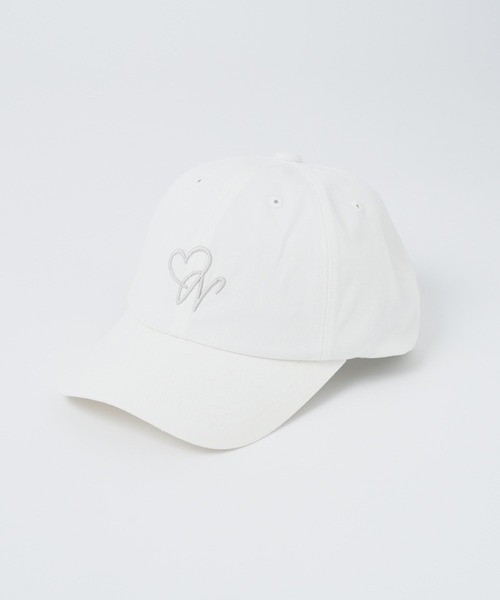 one after another NICE CLAUP（ワンアフターアナザーナイスクラップ）の「ワンポイント刺繍キャップ（キャップ・レディース・ホワイト/ネイビー/ラベンダー・FREE）」の15枚目の写真
