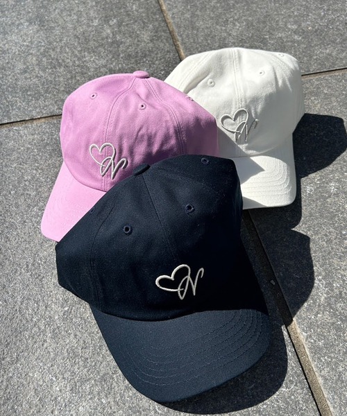 one after another NICE CLAUP（ワンアフターアナザーナイスクラップ）の「ワンポイント刺繍キャップ（キャップ・レディース・ホワイト/ネイビー/ラベンダー・FREE）」の16枚目の写真