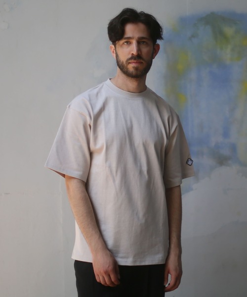 ALWAYS GOOD TIME(オルウェイズグッドタイム)の「【BAEXFATE】OE天竺 クルーネック半袖Tシャツ(Tシャツ/カットソー・メンズ・ブラック/グレイッシュベージュ/オフホワイト/グリーン・M/L/XL)」の4枚目の写真