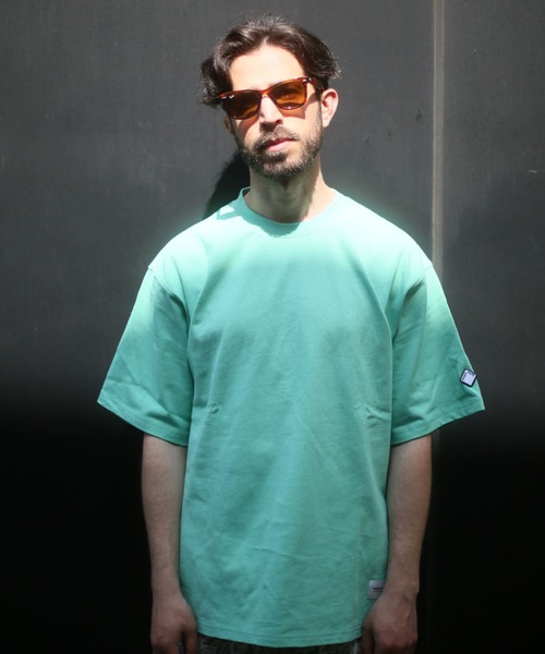 ALWAYS GOOD TIME(オルウェイズグッドタイム)の「【BAEXFATE】OE天竺 クルーネック半袖Tシャツ(Tシャツ/カットソー・メンズ・ブラック/グレイッシュベージュ/オフホワイト/グリーン・M/L/XL)」の1枚目の写真