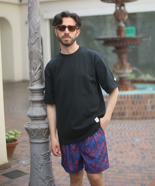 ALWAYS GOOD TIME(オルウェイズグッドタイム)の「【BAEXFATE】OE天竺 クルーネック半袖Tシャツ(Tシャツ/カットソー・メンズ・ブラック/グレイッシュベージュ/オフホワイト/グリーン・M/L/XL)」の3枚目の写真
