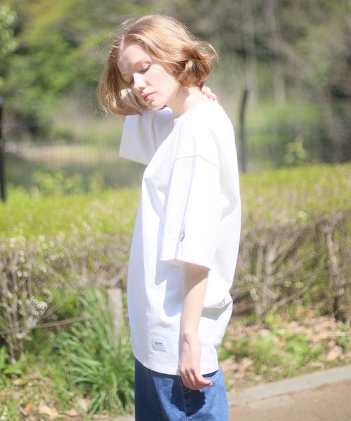 ALWAYS GOOD TIME(オルウェイズグッドタイム)の「【BAEXFATE】OE天竺 クルーネック半袖Tシャツ(Tシャツ/カットソー・メンズ・ブラック/グレイッシュベージュ/オフホワイト/グリーン・M/L/XL)」の8枚目の写真