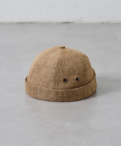 COLONY 2139（コロニートゥーワンスリーナイン）の「リネンライクロールキャップ（キャップ・メンズ・ブラック/カーキ/ベージュ・FREE）」の2枚目の写真