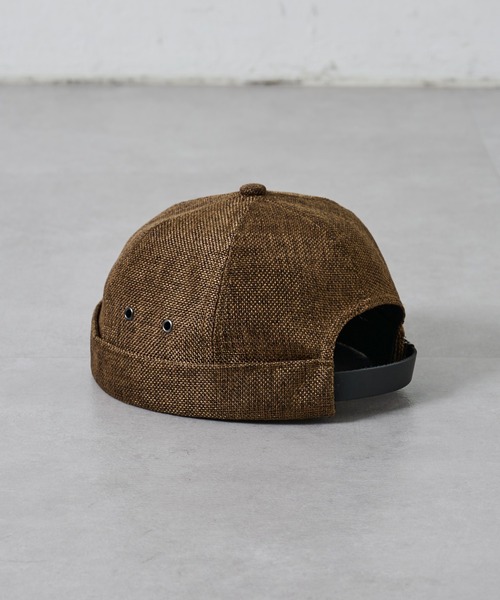 COLONY 2139（コロニートゥーワンスリーナイン）の「リネンライクロールキャップ（キャップ・メンズ・ブラック/カーキ/ベージュ・FREE）」の3枚目の写真