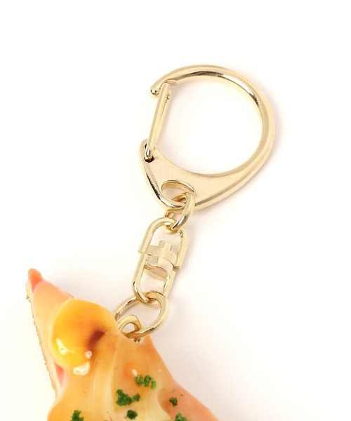 BAYFLOW（ベイフロー）の「［食品キーホルダー］ピザ（キーホルダー・レディース・ベージュ・0）」の2枚目の写真