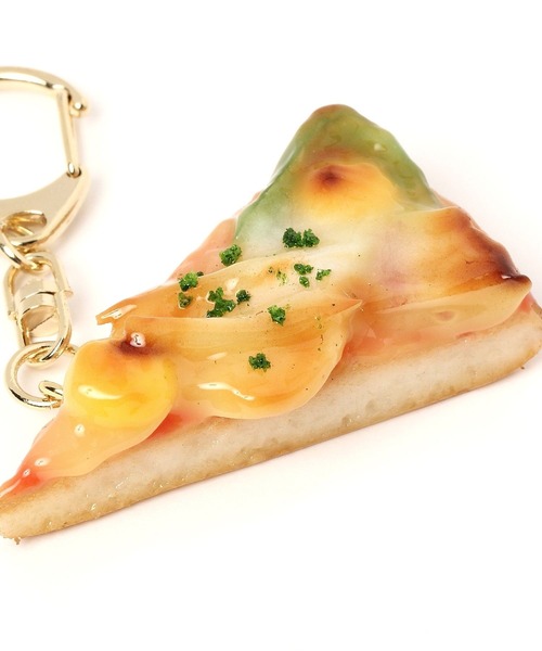 BAYFLOW（ベイフロー）の「［食品キーホルダー］ピザ（キーホルダー・レディース・ベージュ・0）」の3枚目の写真