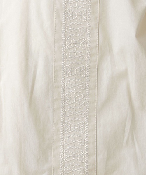 BAYFLOW（ベイフロー）の「キューバシャツ（シャツ/ブラウス・メンズ・オフホワイト/セージグリーン・MEDIUM/LARGE）」の10枚目の写真