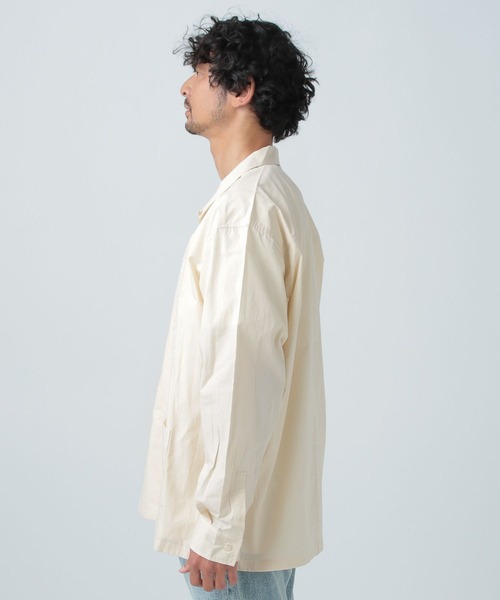 BAYFLOW（ベイフロー）の「キューバシャツ（シャツ/ブラウス・メンズ・オフホワイト/セージグリーン・MEDIUM/LARGE）」の9枚目の写真