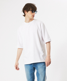 5351 POUR LES HOMMES | リブコンビネーション ビッグシルエット Tシャツ(Tシャツ/カットソー)