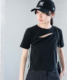 WEGO | WEGO/カットアウトデザインラインT(Tシャツ/カットソー)