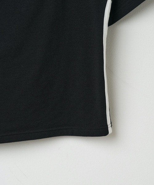 WEGO（ウィゴー）の「WEGO/カットアウトデザインラインT（Tシャツ/カットソー・レディース・ホワイト/ブラック・FREE）」の21枚目の写真