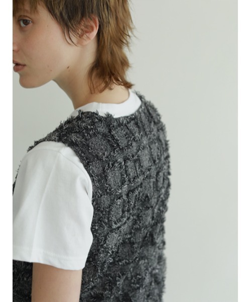 AMAIL（アマイル）の「Tweed motif box dress（サロペット/オーバーオール・レディース・ブラック/ブルー・FREE）」の13枚目の写真