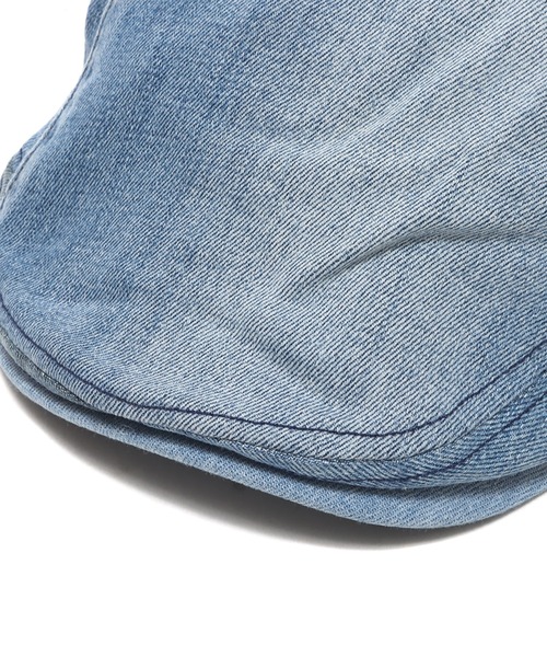 atmos pink（アトモスピンク）の「atmos pink リメイクデニム ハンチング（ハンチング/ベレー帽・レディース・ブルー・FREE）」の4枚目の写真