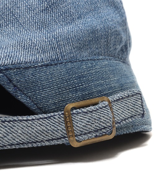 atmos pink（アトモスピンク）の「atmos pink リメイクデニム ハンチング（ハンチング/ベレー帽・レディース・ブルー・FREE）」の10枚目の写真