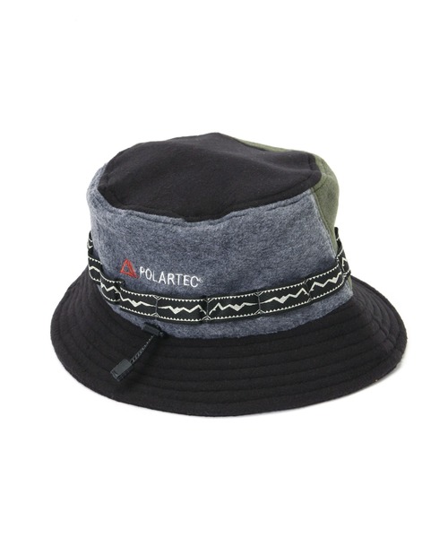 MANASTASH（マナスタッシュ）の「MANASTASH/マナスタッシュ　POLARTEC BOONIE 22　ポーラーテックブーニー22　フリースハット（ハット・メンズ・オリーブ系/その他19/チャコール/ブラック・F）」の5枚目の写真